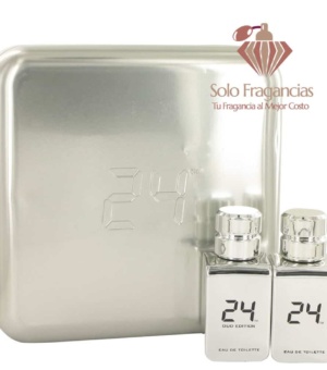 24 Platinum The Fragrance - Gift Set - 24 Platinum 1.7 oz EDT Spray + 24 Platinum Oud 1.7 oz EDT Spray