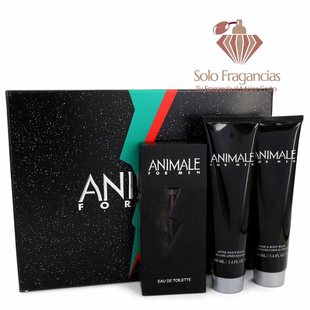 Animale - Gift Set - 3.3 oz EDT Spray + 3.4 oz After Shave + 3.4 oz Body Wash