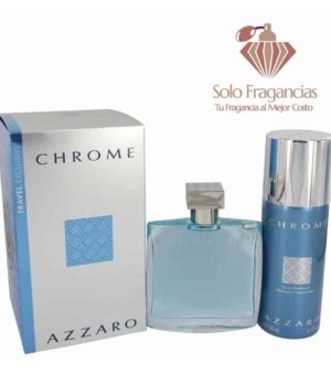 Chrome - Gift Set - 3.4 oz EDT Spray + 5 oz Deodorant Spray