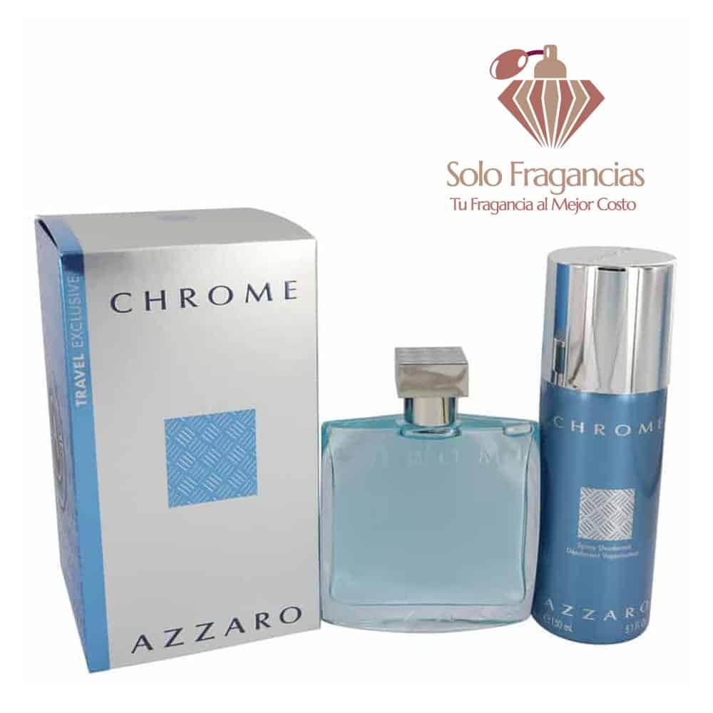 Chrome - Gift Set - 3.4 oz EDT Spray + 5 oz Deodorant Spray