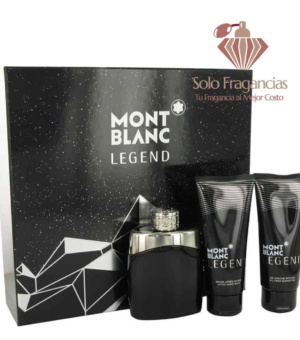 Montblanc Legend Night - Gift Set - 3.3 oz EDP Spray + 3.3 oz After Shave Balm + 3.3 oz Shower Gel