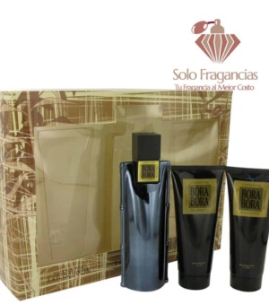 Bora Bora - Gift Set - 3.4 oz Cologne Spray + 3.4 oz Body Moisturizer + 3.4 oz  Hair & Body Wash