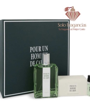 Caron Pour Homme - Gift Set - 4.2 oz EDT Spray + 3.3 oz Soap + .06 oz Vial (sample)