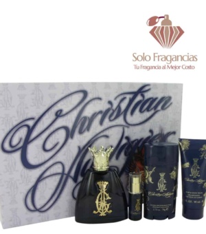 Christian Audigier - Gift Set - 3.4 oz EDT Spray + .25 oz MIN EDT + 3 oz Body Wash + 2.75 Deodorant Stick