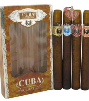 Cuba Blue - Gift Set - Cuba Variety Set includes All Four 1.15 oz Sprays, Cuba Red, Cuba Blue, Cuba Gold and Cuba Orange