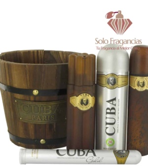 Cuba Gold - Gift Set - 3.4 oz EDT Spray + 1.17 oz EDT Spray + 6.7 oz Body Spray + 3.3 oz After Shave
