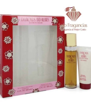 Diamonds & Rubies - Gift Set - 3.3 oz EDT Spray + 3.3 oz Body Lotion