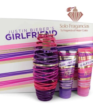 Girlfriend - Gift Set - 3.4 oz EDP Spray + 3.4 oz Body Lotion + 3.4 oz Shower Gel