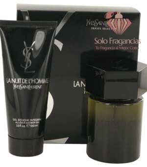 La Nuit De L'homme - Gift Set - 3.3 oz EDT Spray +3.3 oz All Over Shower Gel