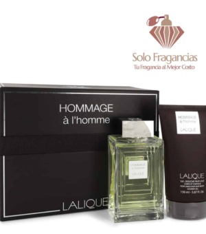 Lalique Hommage A L'homme - Gift Set - 3.3 oz EDT Spray + 5.7 oz Shower Gel