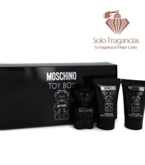 Moschino Toy Boy - Gift Set - .17 oz Mini EDP + .8 oz Shower Gel + .8 oz After Shave Balm